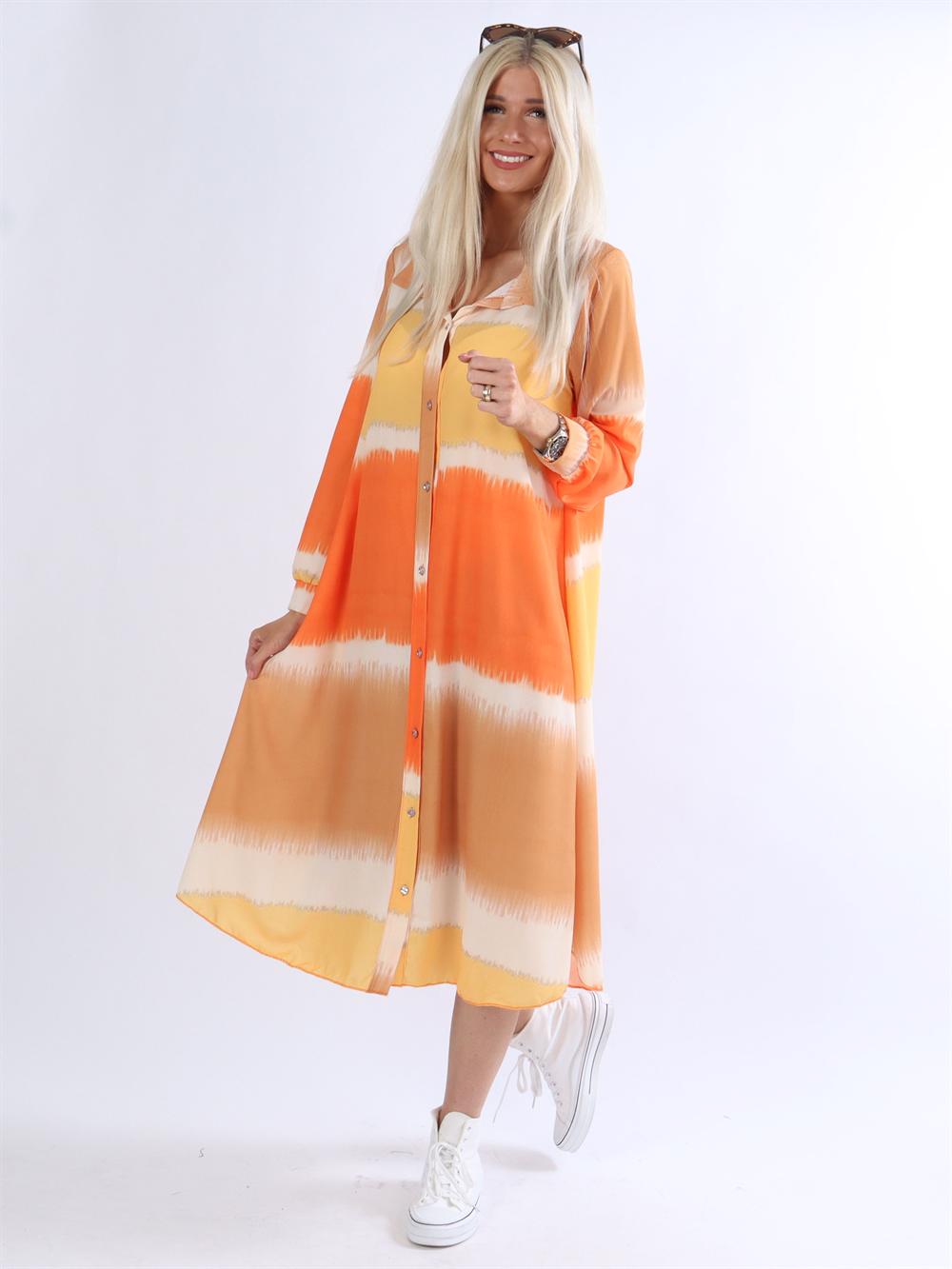 Aviaya - Lång skjortklänning